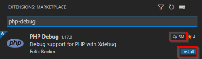 Debug support for PHP with Xdebug