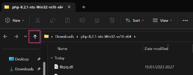 PHP 8.1.12 64 bit NTS